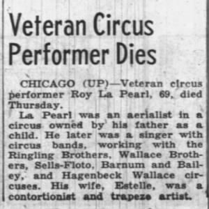 Obituary for Roy La Pearl