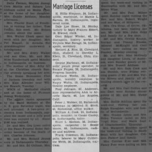 Feb 14, 1952 Sture marries Bessis Moore